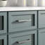 Poignée carrée Classica Collection - Poignée d'armoire de 7 1/2 po nickel brossé - Quincaillerie contemporaine pour tiroirs et armoires-70454764