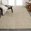 Tapis ivoire tissé à la main Helia-954440148
