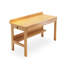 Bureau rectangulaire en bois manufacturé avec 2 tiroirs Burlywood-1750686429