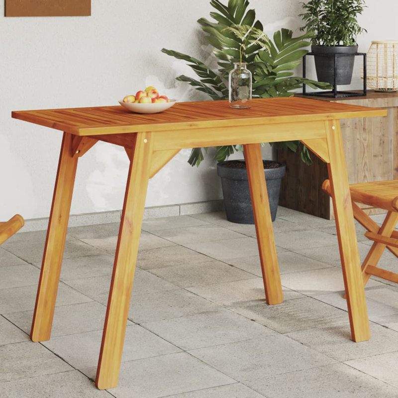 Aneliese Rectangular Outdoor Dining Table , 110cm cm W 56cm cm D