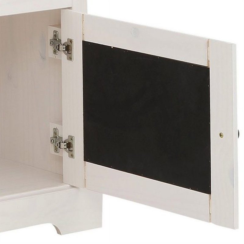 Yassine Unfinished TV Stand for TVs up to 75", White
