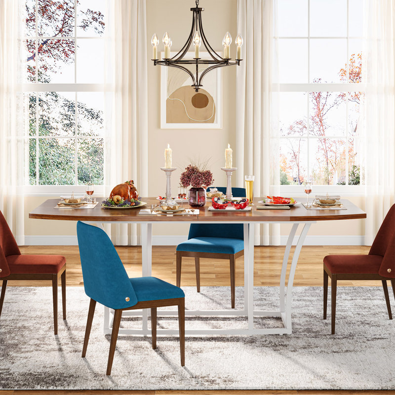 Ebern Designs 71 Inch Farmhouse Dining Table | Wayfair