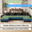 Adonia 154" Oversized U Shaped Sectional Sofa, Comfy Cloud Couch Deep Sectional Sofa with Ottomans for Living Room-1043239661