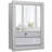 Bornier 20'' W 26'' H Surface Framed Medicine Cabinet Mirror 2 Adjustable