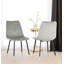 Jacobson 45cm H Velvet Upholstered Metal Upholstered Back Side Chair-1205405028