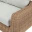 Canapé modulaire d'extérieur en osier tissé à la main 114,5 po Corto
