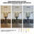 Faustena 16-Light Dimmable Bubble Glass Golden Sputnik Modern Linear Chandelier