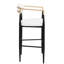 2 comptoirs, tissu beige rembourré avec des pieds en fer pour la cuisine moderne, 260 lb inclus des outils de 2 hauteurs, dossier et îlot de cuisine, solide-58801884-58801875