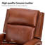 Fauteuil inclinable berçant manuel pivotant de 29,6 po Manning-25442475