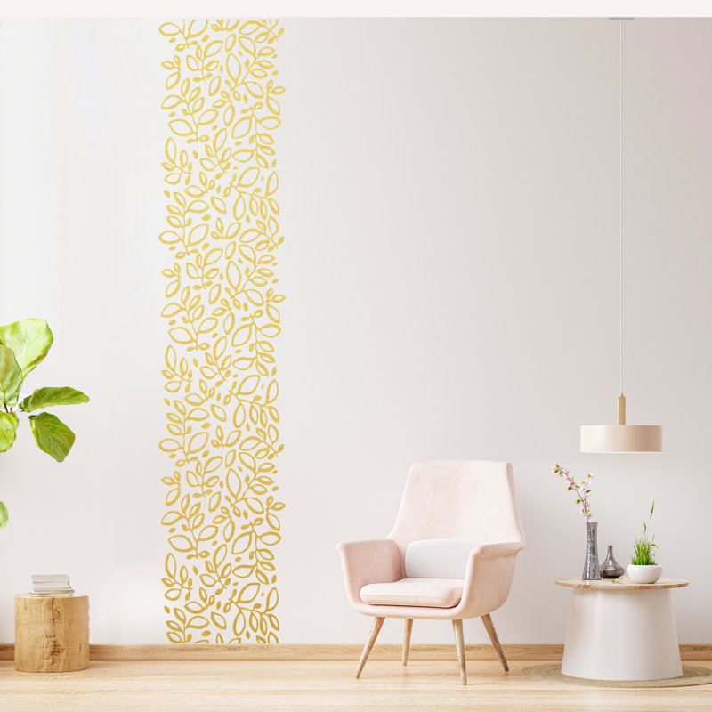 Non-Wall Damaging Wall Decal, Yellow