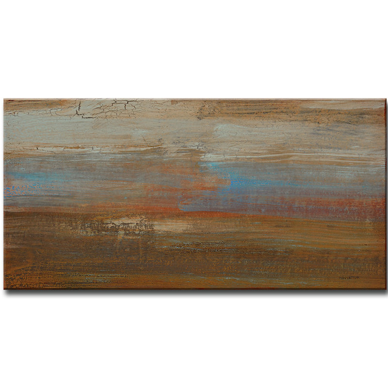 « canyon ranch coucher », reproduction d’art sur toile tendue, H 24 po x l 48 po x P 1,5 po