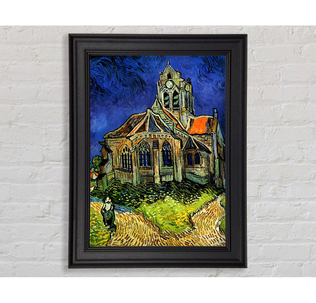 Van Gogh Die Kirche von Auvers Gerahmter Druck