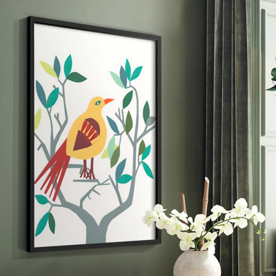 «Whitty Bird III», reproduction encadrée - bois massif