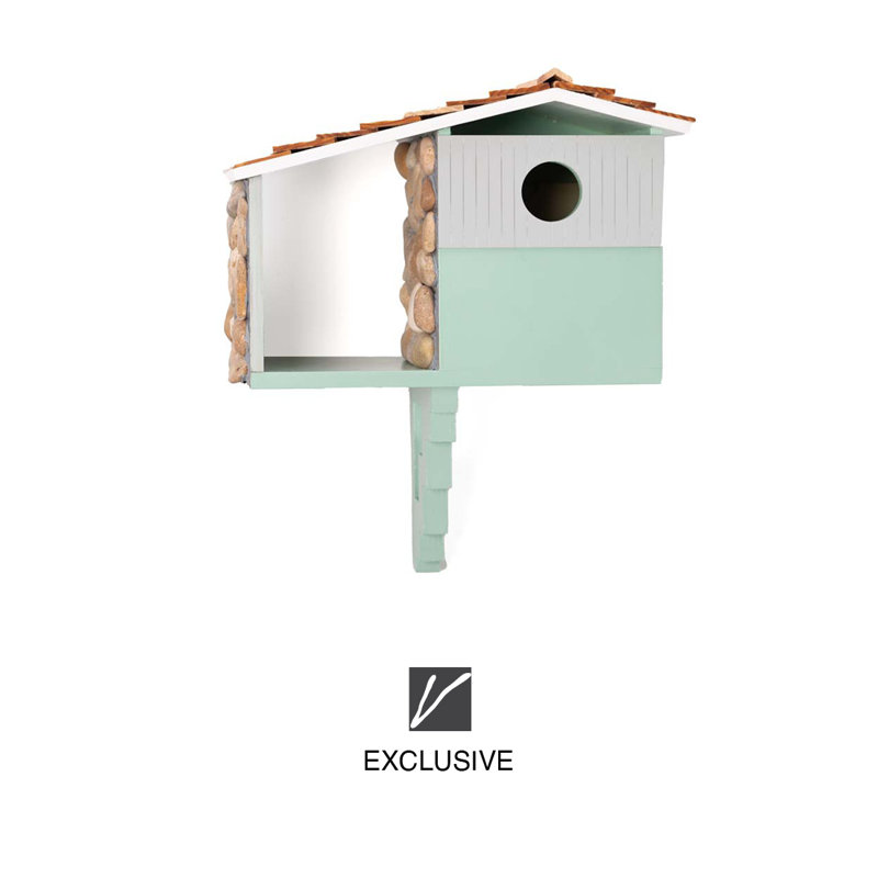 Mid-Mod Stone Bird House