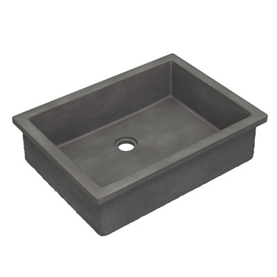Anacapa 21" Concrete Rectangular Undermount Bathroom Sink