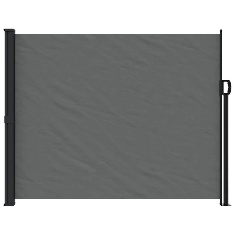 Retractable Side Awning, Anthracite, 160cm H x 500cm W