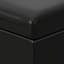 Banc repose-pieds avec rangement relevable en cuir végétalien Afton-2120137393