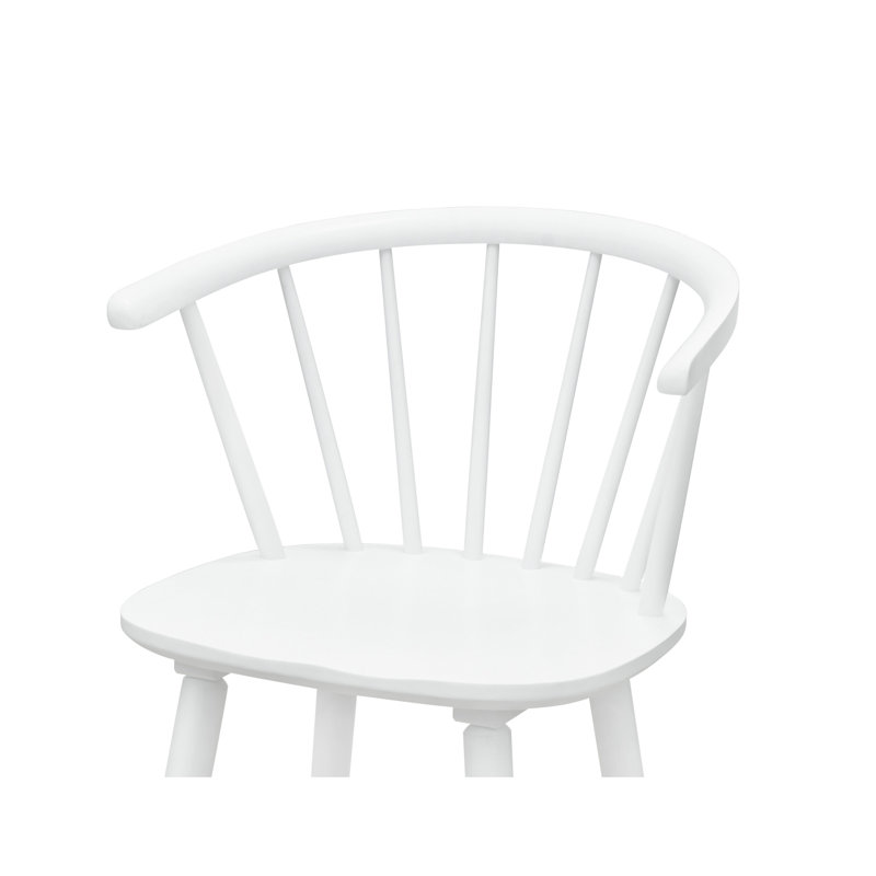 Tabouret de bar blanc à hauteur de comptoir, 2 pièces, contemporain, pour îlots de cuisine et tables de salle à manger, sièges bien conçus, chaises l 21,3 po x P 20,2 po et h 37,5 po