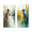 Art mural "Martin-pêcheur au bord du lac I" 2 pièces-507259046-507259042