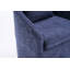 Ensemble de 1 fauteuil de salle à manger en chenille avec coussin de dossier et roues universelles-1068122569