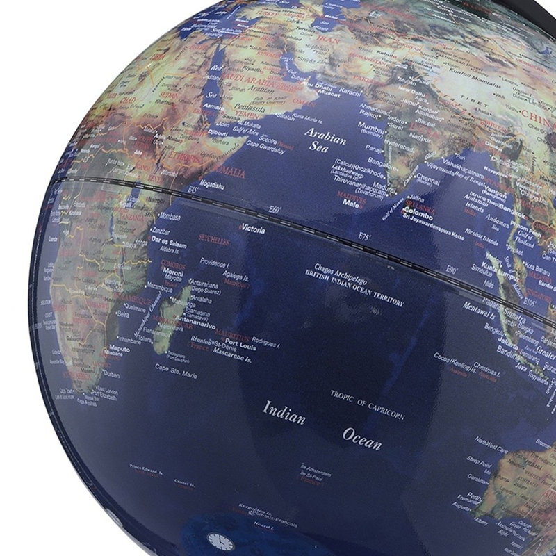 Globe terrestre avec DEL intégrée