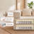 Heron 78.7" Convertible Floor Sofa Bed, Modular Chenille Loveseat Sleeper Couch, Boneless Compression Sectional Sofa for Living Room, Bedroom, Studio, No Assembly Required-924703096