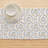 Rectangular Floral Cotton Twill Table Runner