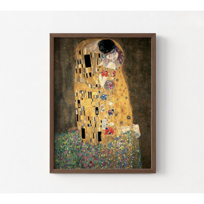 «The Kiss» par Gustav Klimt, art mural encadré, cadeau d'art pour couple, impression de cadeau d'anniversaire, art «I love you», cadeau de la Saint-Valentin, art mural encadré