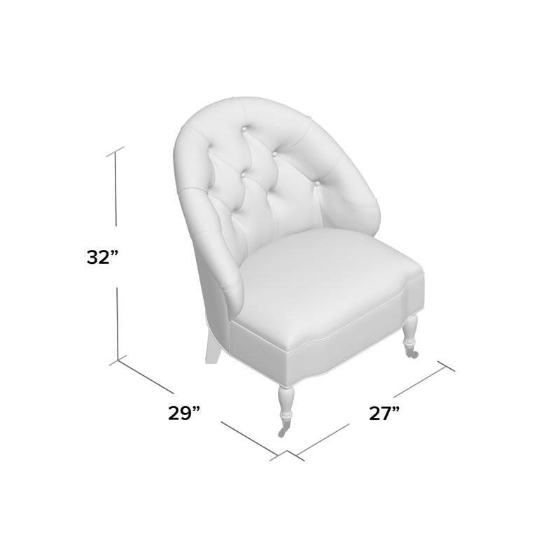 Chloe Slipper Chair, Gray