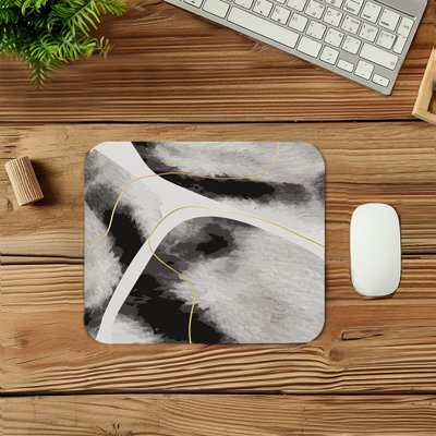 Abstract Shapes II Modern Gaming Cute Office Laptop Desk Pad Gift Mat Square Rectangle Non-Slip Mousepad