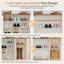 Armoire de rangement pour chaussures moderne autoportante avec tablettes réglables et grande capacité-96981291