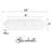 Glazed Ceramic Picket Subway Tile 3" x 12"- Glossy-93762789