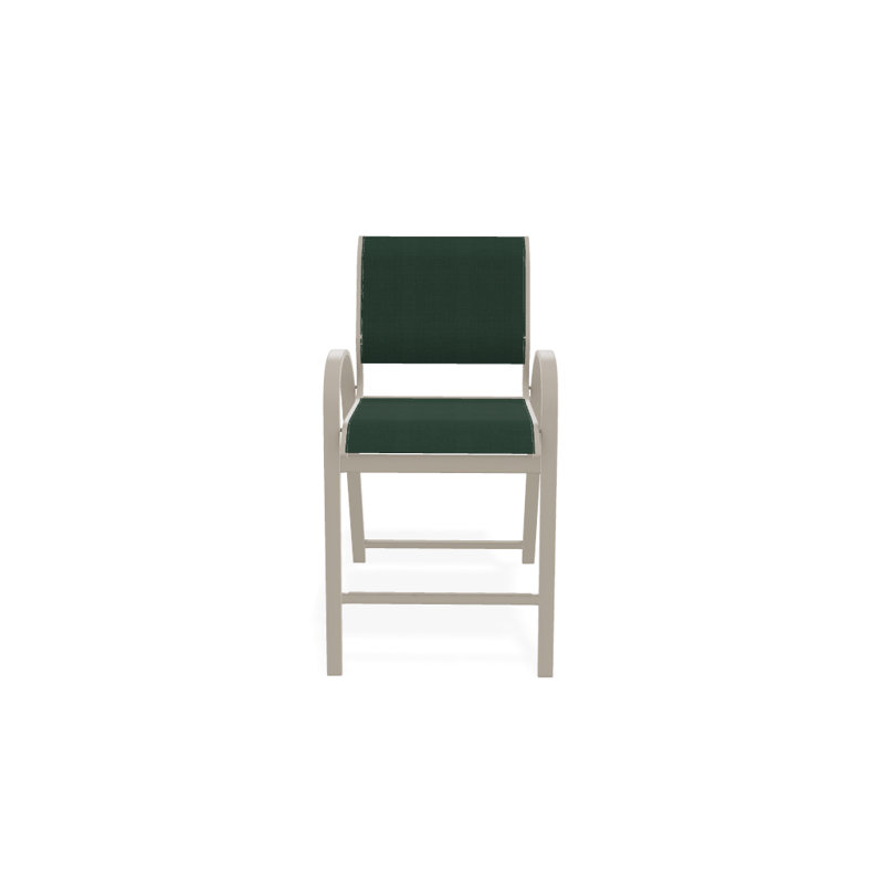 Tabouret de bar 42 po Holna, Vert forêt 22D Sunbrella® vert, Désert texturé