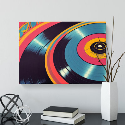 Revolutionary Vinyl Record Art - Wrapped Canvas