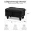 Upholstered Linen Storage Footstool