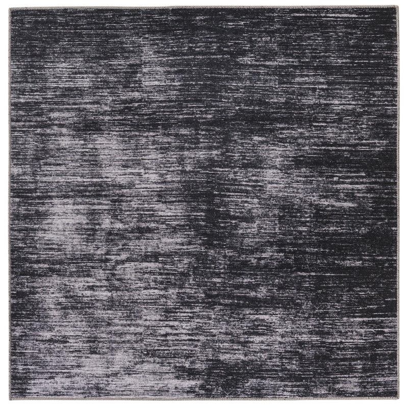 Ikhasa Chenille Abstract Indoor Rug, Square 5' x 5'
