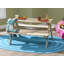 Monestime Kids 3 Piece Solid Wood Rectangular Outdoor Table Or Chair and Chair Set