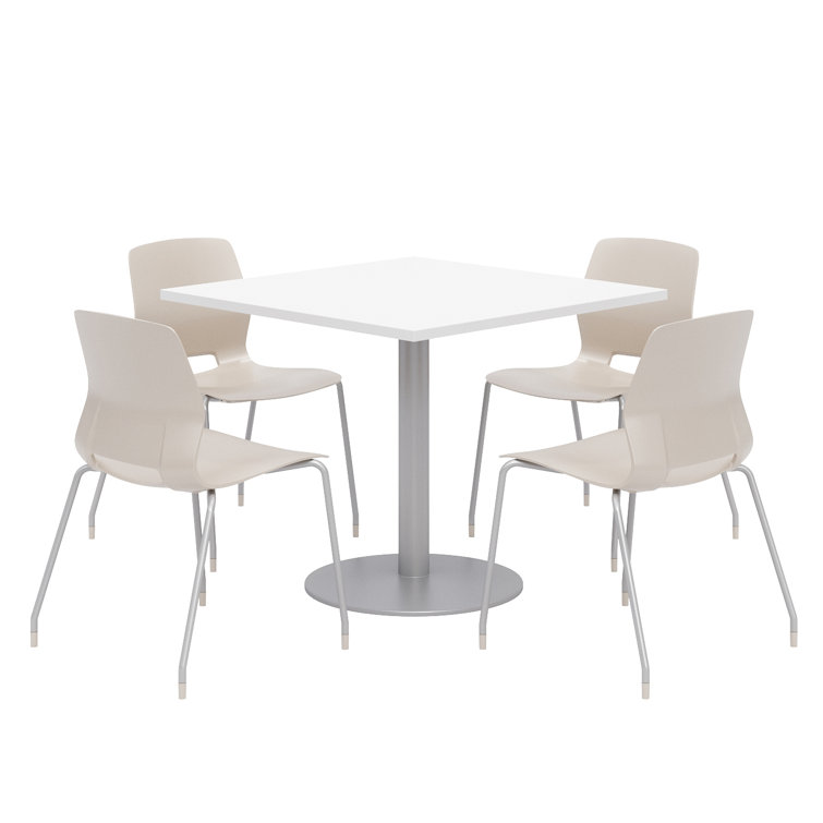 Square Breakroom Table and Chair Set
