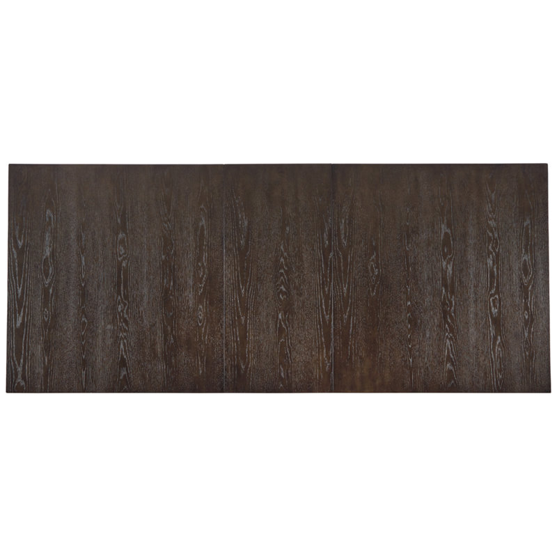 Contemporary Burkhaus Dark Brown Oak Extendable Dining Table