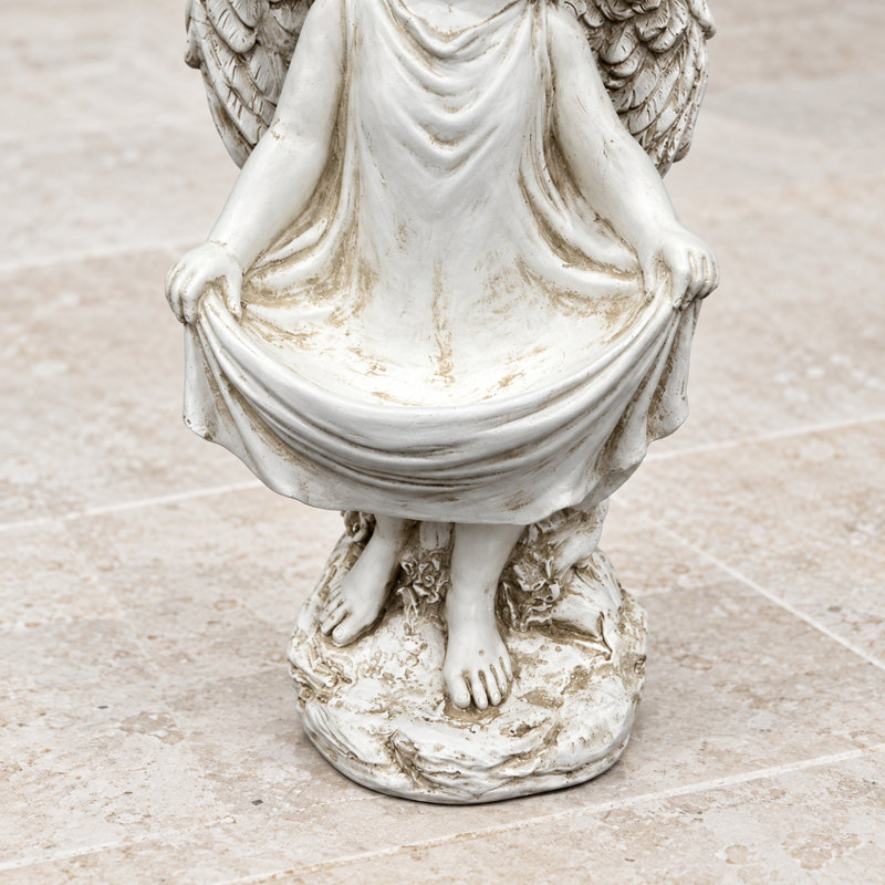 Statue d'ange patinée pour jardin