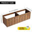 28'' Wall-Mounted Bathroom Vanity With White Ceramic Sink & Soft-Close Door