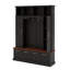 4-IN-1 Elegant Hall Tree With Golden Hooks & Handles, Practical Entryway Bench With Adjustable Shelves