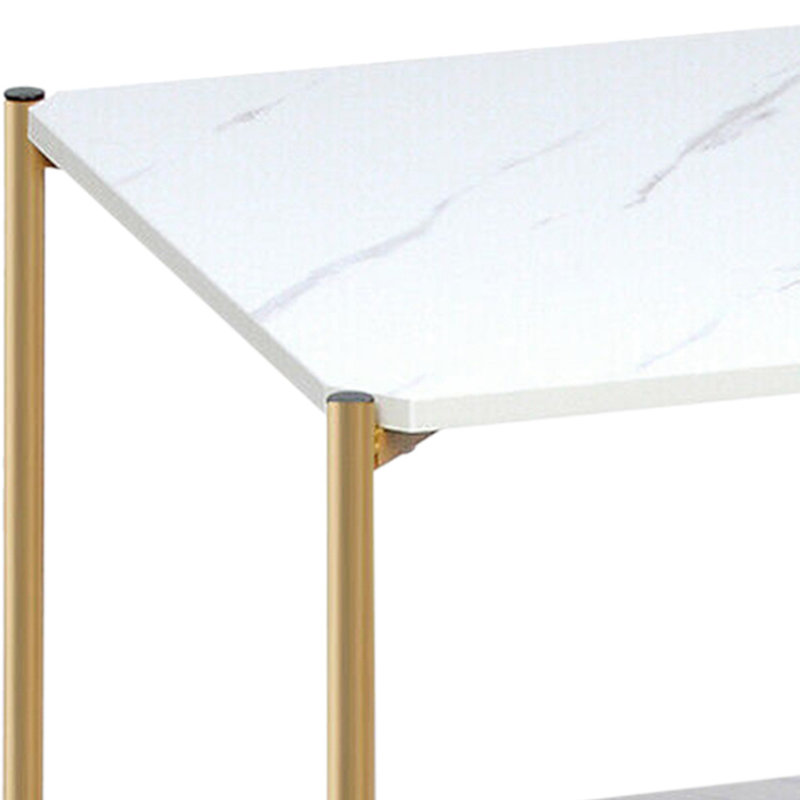 Senoia Sled End Table Built-In Outlets