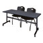 Table de nidification Nickls, 2 chaises empilables-32668119-32668128