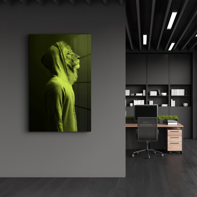Élégante peinture murale en verre trempé de 13,8 po x 21,7 po | 100% verre trempé, épaisseur: 0,16 pouce | Imprimé UV pour des couleurs éclatantes | Parfait pour la décoration intérieure, le salon et les espaces de bureau