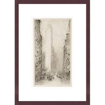 Washington's Birthday--Fifth Avenue at 23rd Street by Childe Hassam -Framed Giclee Print
