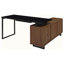 Bureau d'ordinateur en L