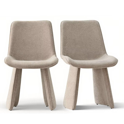 Hennigan Textured Fabric Dining Chairs 