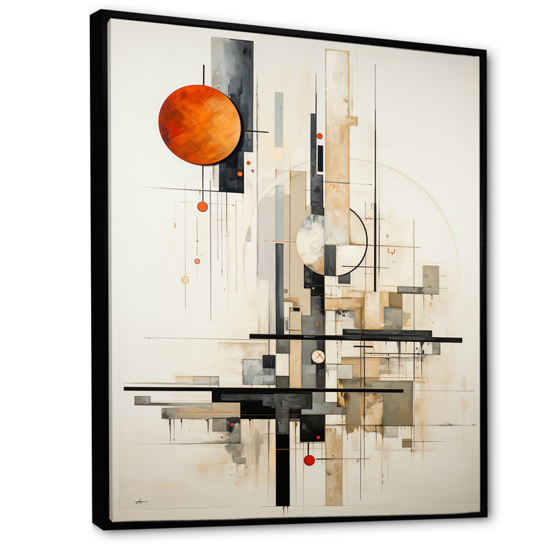 «Jahzarah Beige», impression sur toile, Cadre flottant noir, H 20 po x l 12 po x P 1 po