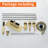 5 Hole Deck Mount Tub Faucet With Handheld Shower Waterfall Bathtub Faucets Modern Brass 3 Handle Tub Fillers With Valve-107541408